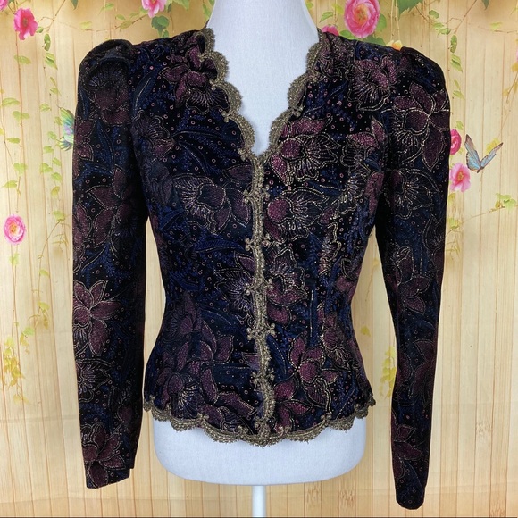 Scott McClintock Jackets & Blazers - Scott McClintock Vintage Black Victorian Blazer